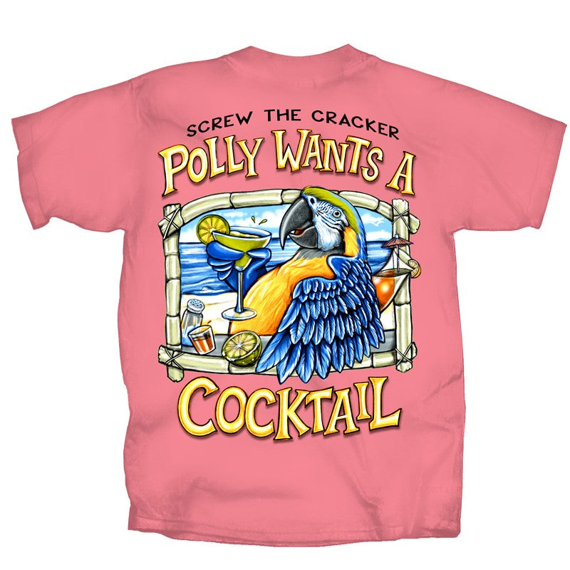 Drinking New Polly Wants a Cocktail T-Shirt