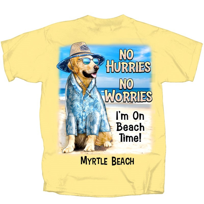 Drinking No Hurries No Worries Dog T-Shirt