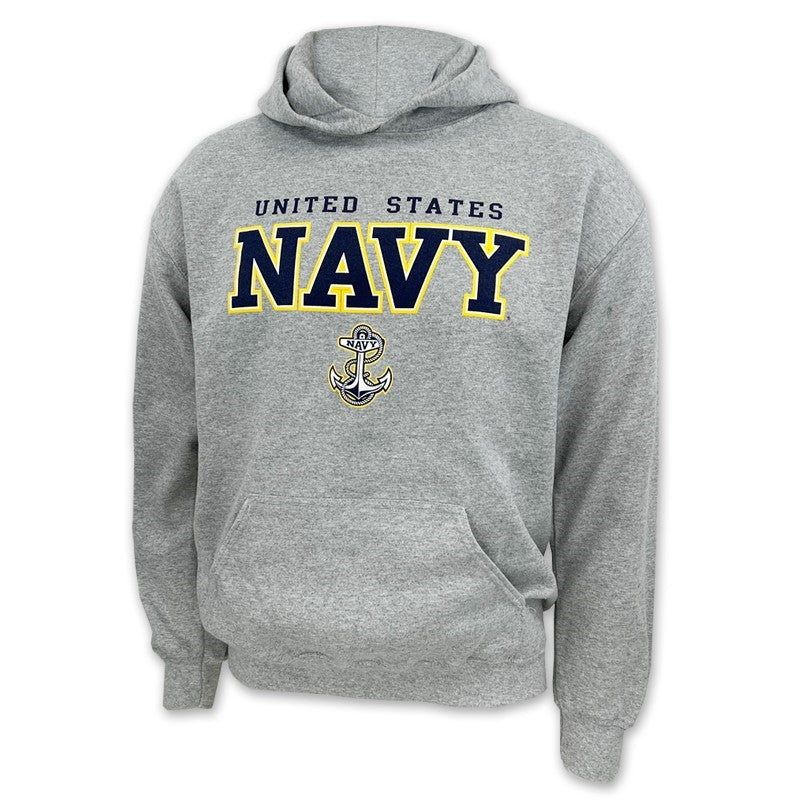 Navy Block Adult Hood