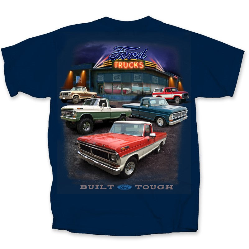 Ford Vintage Dealer Scene Ford Trucks T-Shirt