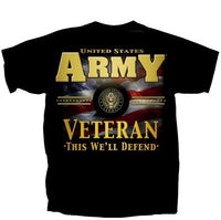Thumbnail for Military Army Vet Star Band T-Shirt