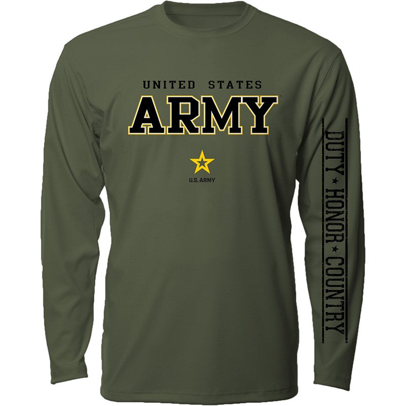 Army Block Long Sleeve L/S T-Shirt