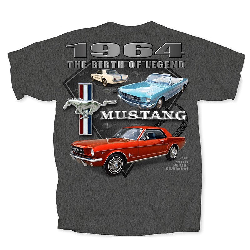 Ford 1964 Mustang Born Legend T-Shirt