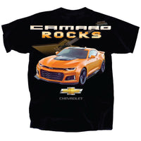 Thumbnail for Chevy Camaro Rocks With Guitar T-Shirt
