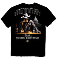 Thumbnail for Whiskey Business Drink Good Whiskey Congress T-Shirt