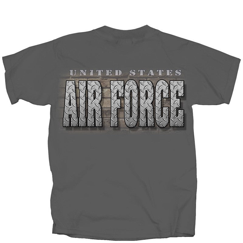 Military Air Force Diamond Plate Logo T-Shirt