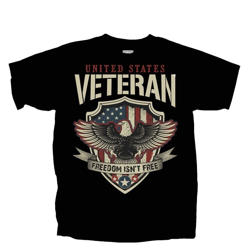 Military Veteran Eagle Shield T-Shirt