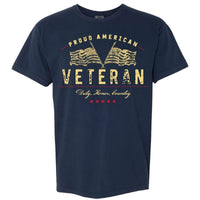 Thumbnail for Military Proud American Veteran T-Shirt
