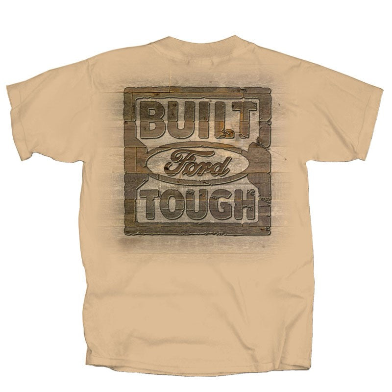 Ford Built Tough Wooden Logo T-Shirt