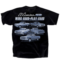 Thumbnail for Chevy El Camino Work Hard Play Hard T-Shirt