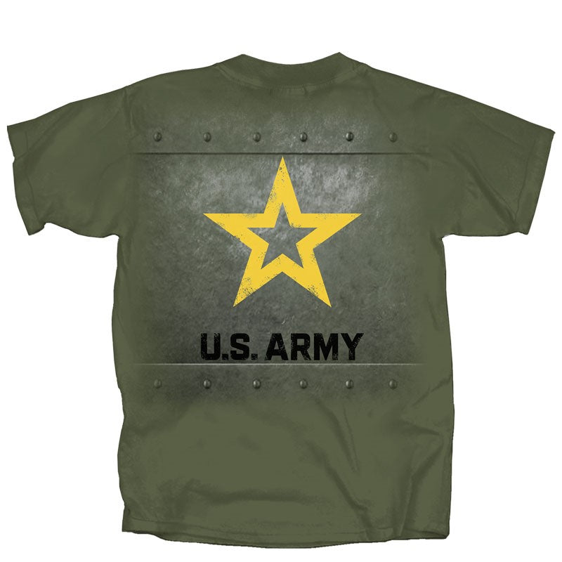 Military Army Rivet T-Shirt