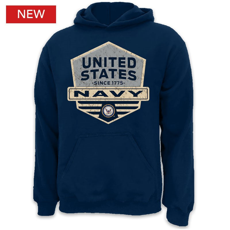 Military Navy Hexagon Shield Adult Hood