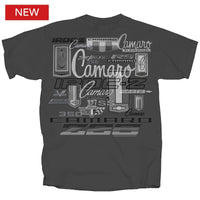 Thumbnail for Camaro All Over Logo T-Shirt
