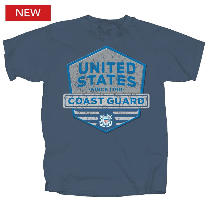 Military Coastguard Hexagon Shield T-Shirt