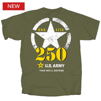 Thumbnail for Military Army 250th Anniversary Logo T-Shirt