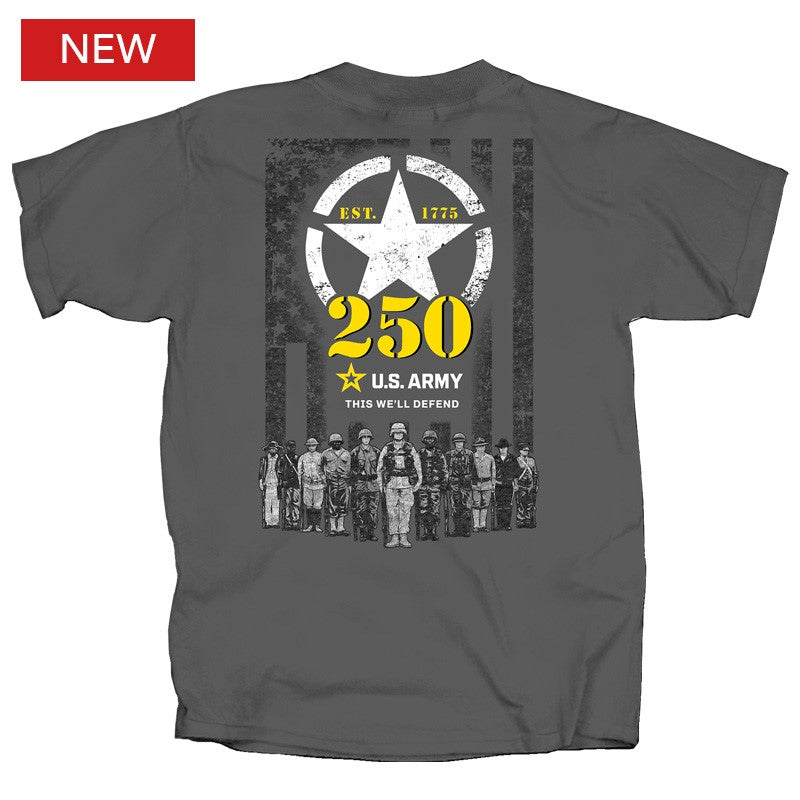 Military Army 250th Anniversary Soldiers T-Shirt