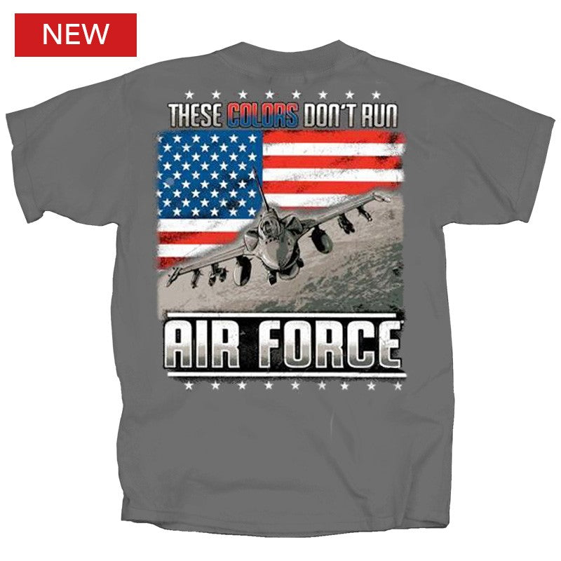 Military Air Force Colors Don't Run Flag T-Shirt