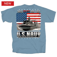 Thumbnail for Military Navy Colors Don't Run Flag T-Shirt