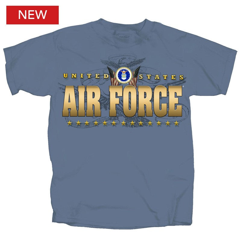 Air Force Gold & Flags T-Shirt