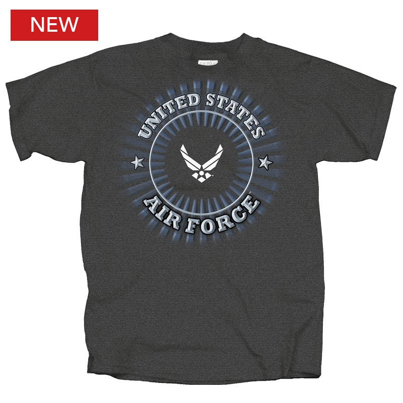Military Air Force Circle Burst T-Shirt