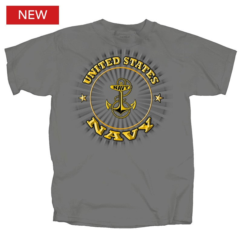 Military Navy Circle Burst T-Shirt