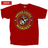 Thumbnail for Military Marines Circle Burst T-Shirt