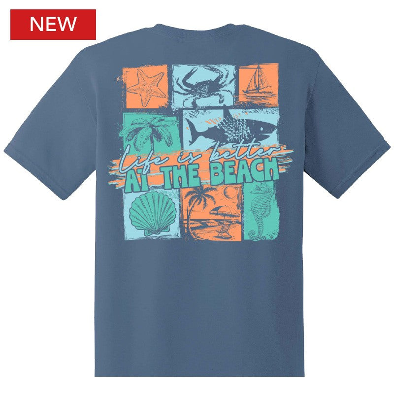 Drinking Life Better at Beach Frames T-Shirt