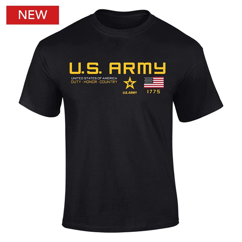 Military Army Flag Icon Duty Honor Country T-Shirt