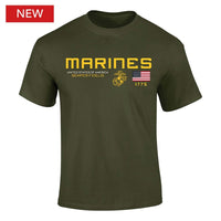 Thumbnail for Military Marines Flag Icon Semper Fidelis T-Shirt