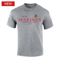 Thumbnail for Military Marines Distressed Top Icon T-Shirt