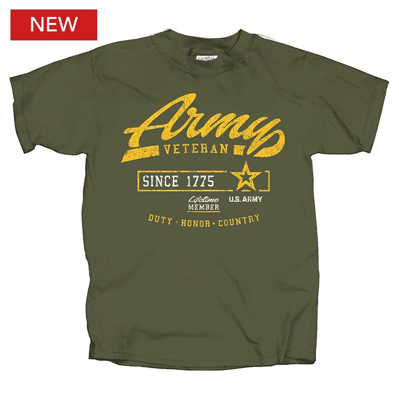 Military Army Veteran Lifetime Member T-Shirt
