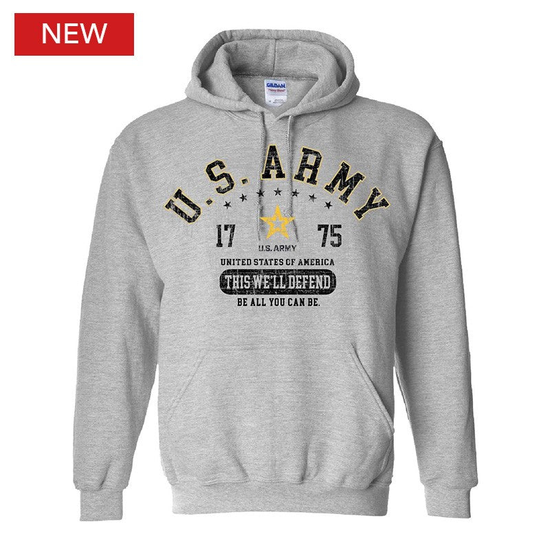 Military Army Athletic Logo Adult Hood