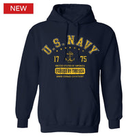 Thumbnail for Military Navy Athletic Logo Adult Hood