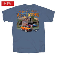 Thumbnail for Ford Mustang Barn Full Wild Horses T-Shirt