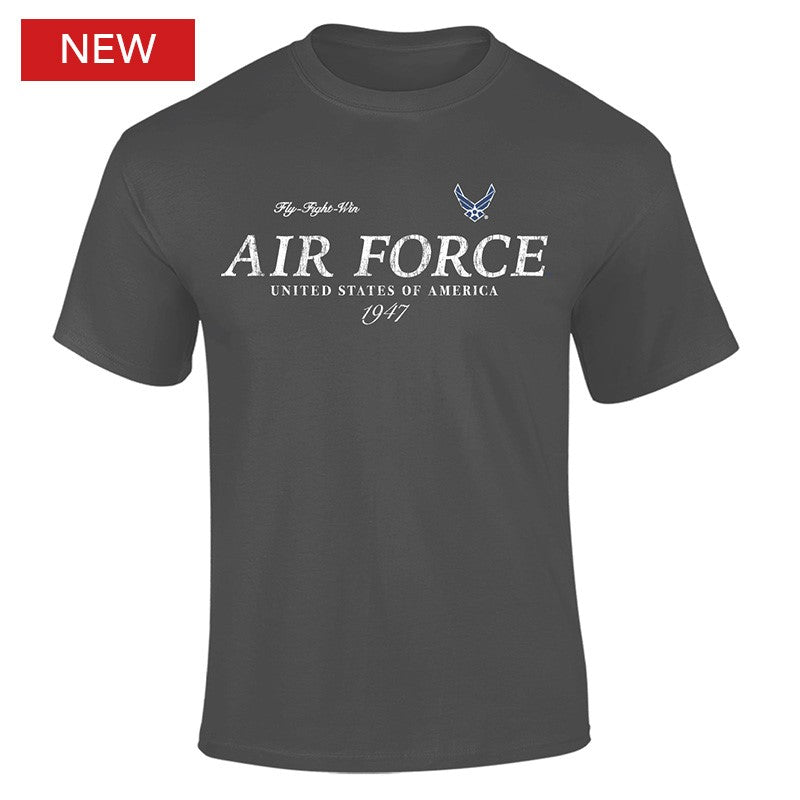 Military Air Force Distressed Top Icon T-Shirt