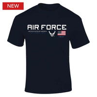 Thumbnail for Military Air Force Flag Icon Fly Fight Win T-Shirt