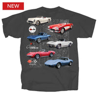 Thumbnail for GM Corvette Stingray Red White Blue T-Shirt