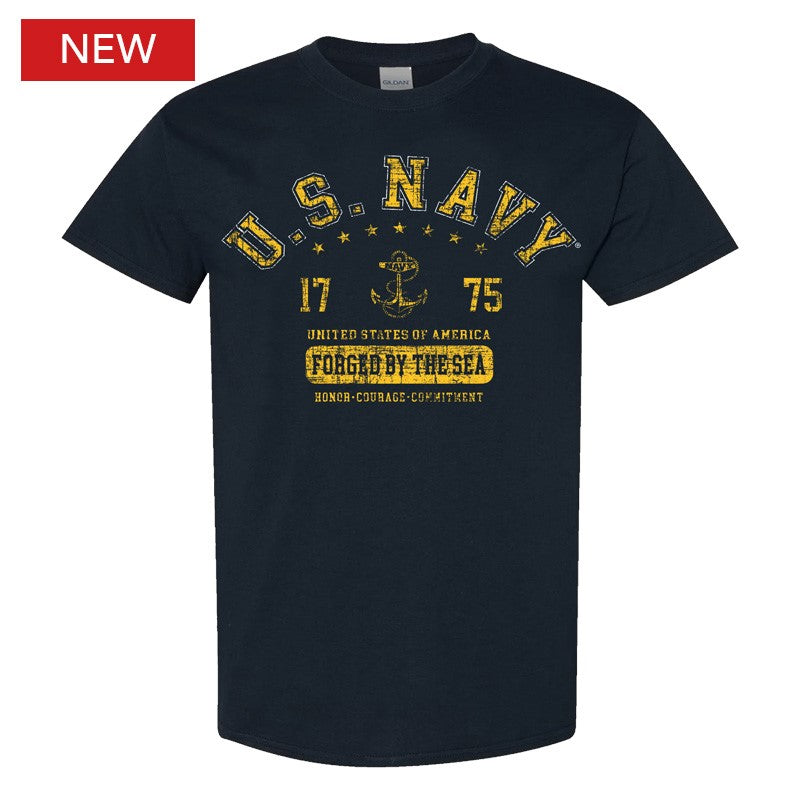 Military Navy Athletic Logo T-Shirt