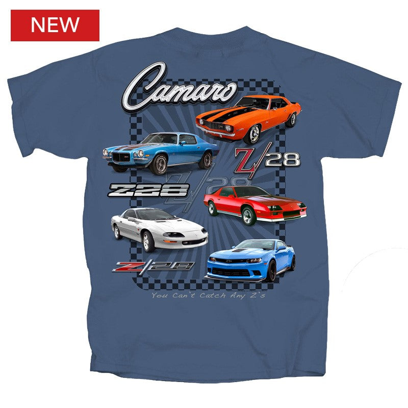 Chevy 5 Camaro Z28 Cars T-Shirt
