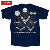 Thumbnail for GM Corvette Logo All Over T-Shirt