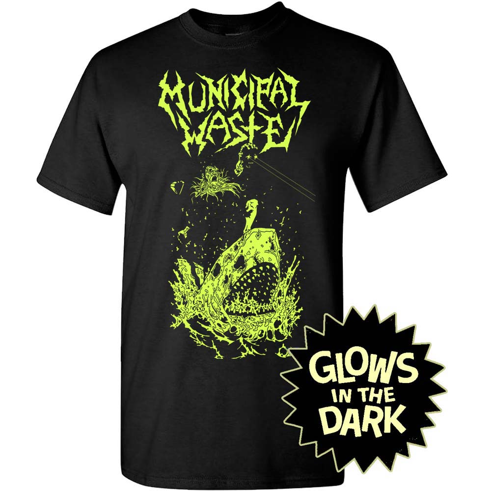 Municipal Waste Glow Shark T-Shirt