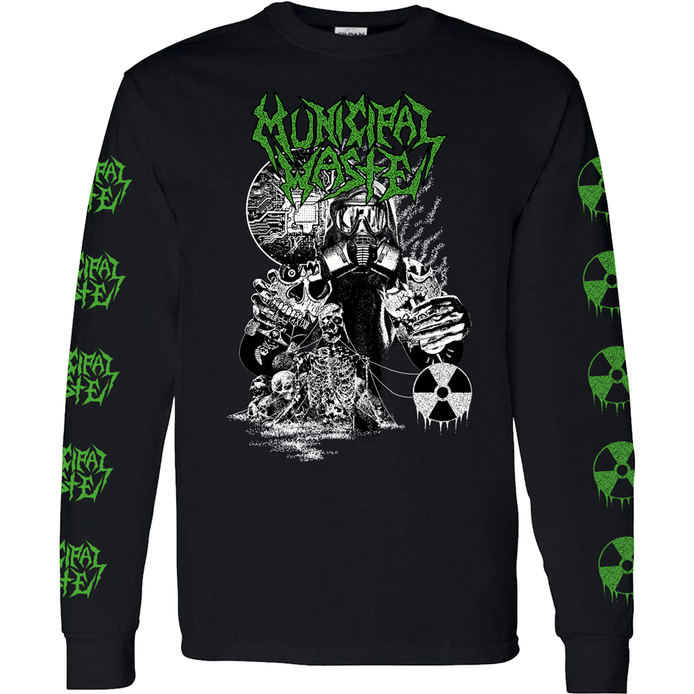 Municipal Waste Biotech Gasmask Long Sleeve T-Shirt