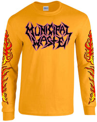 Thumbnail for Municipal Waste Dumpster Fire Long Sleeve T-Shirt
