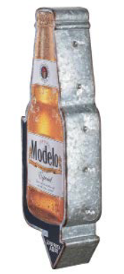 25x9 - MODELO - 2 SIDED METAL SIGN - WITH LED BULBS- (2 PC PREPACK - $27.50 EACH)