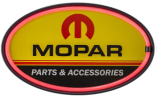MOPAR PARTS- 16" OVAL LED ROPE SIGN - (2 PC PPK - $14.25 EACH)