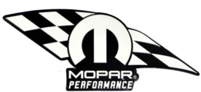24.48” x 10.2” - MOPAR PERFORMANCE - SHAPED AND EMBOSSED METAL SIGN - (2 PC PREPACK - $9.00 EACH)