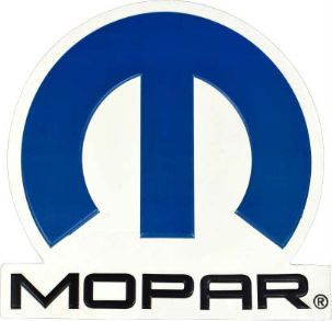 15.9” x 15.7” - MOPAR LOGO - SHAPED AND EMBOSSED METAL SIGN - (2 PC PREPACK - $9.00 EACH)