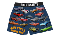 Thumbnail for BRIEF INSANITY Muscle Cars Boxer Shorts