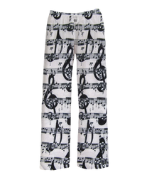 Thumbnail for BRIEF INSANITY Music Notes Pajama Lounge Pants