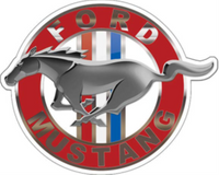 Thumbnail for 17.25” x 14” - FORD MUSTANG - SHAPED AND EMBOSSED METAL SIGN - (2 PC PREPACK - $9.00 EACH)